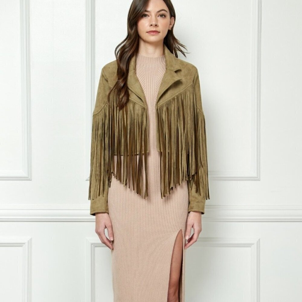 Fringe Sleeve Jacket - Picture 5 of 7
